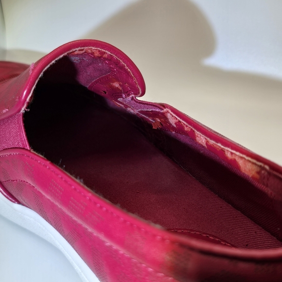 Michael Kors Keaton Slip-On Sneakers Dark Raspberry Red Women’s Shoes size10 - Picture 9 of 15